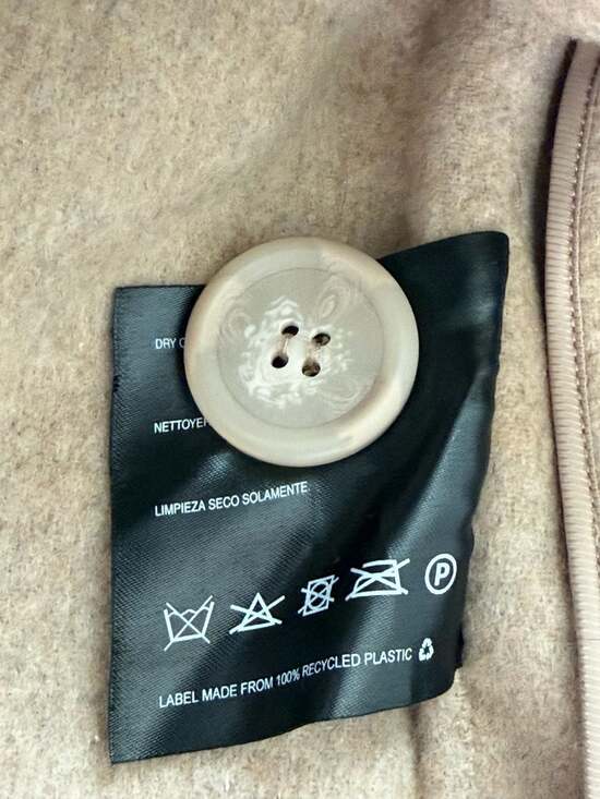 Bernardo Women's Handmade Wool Blend Cropped Jacket with Oversized Lapel - Picture 6 of 6